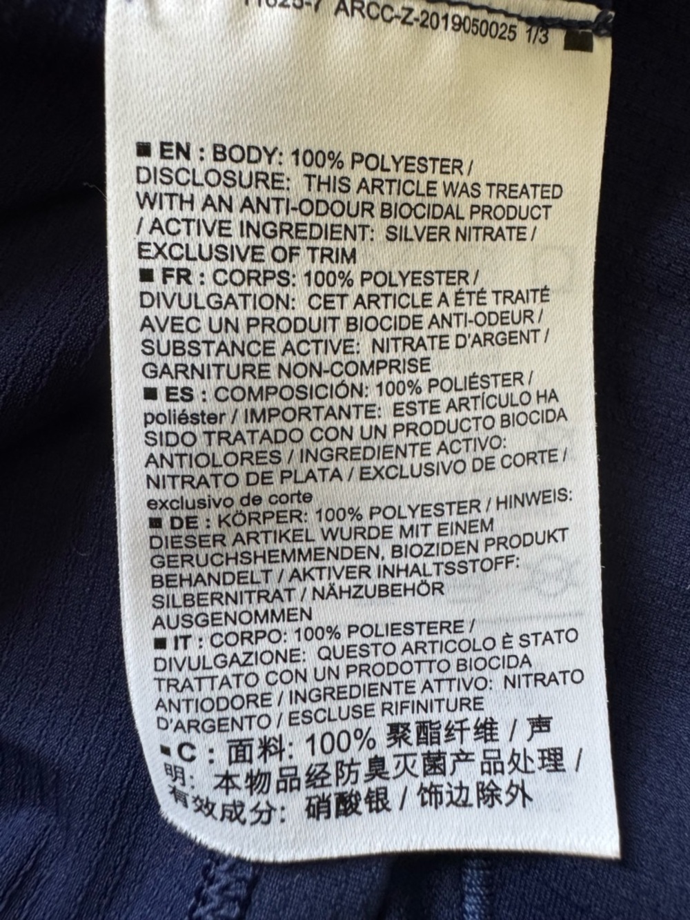 Arc'teryx Short Sleeve Shirt Navy Blue Medium V Neck Lightweight - Picture 6 of 6